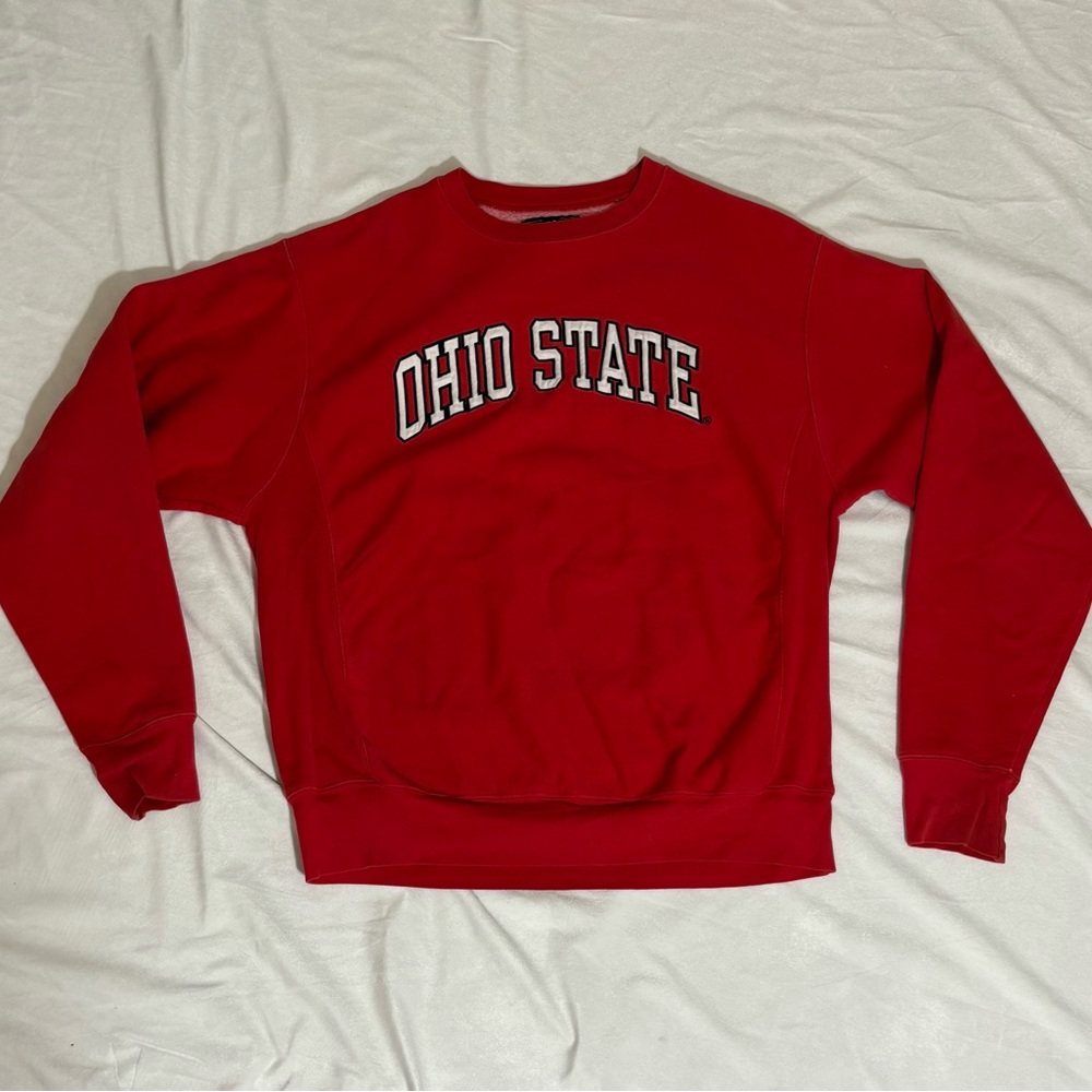 Steve & Barry's Ohio State University Vintage Red Crewneck Sweater/Sweatshirt